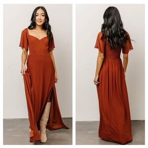 Baltic Born Sierra Sweetheart Maxi Dress Short Sleeve New Without Tags